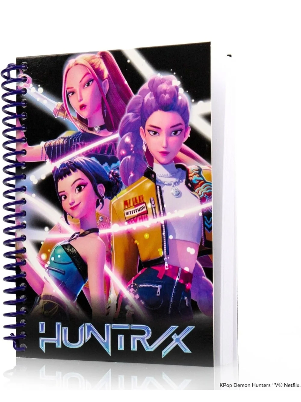 💜 K-Pop Demon Hunters Spiral Notebook- Huntrix, Saja Boys, or Derpy (Choose 1)